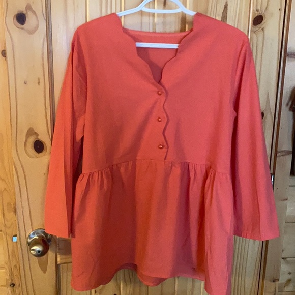 Three Button Blouse - Picture 1 of 4